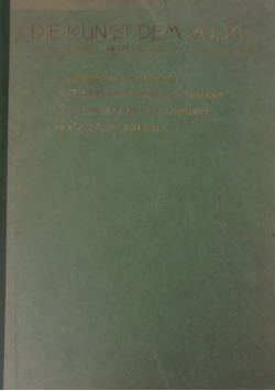 Die Kunst dem Volke ,1913r.