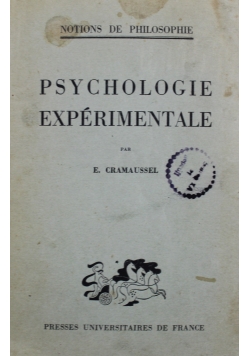 Psychologie Experimentale 1925 r