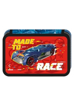 Piórnik potrójny z wyposażeniem Hot Wheels