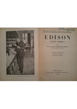 Wielcy ludzie - wielkie dzieła. Edison - życie i dzieła, 1933r.