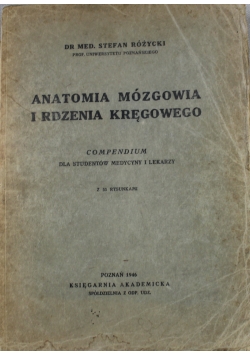 Anatomia mózgowa i rdzenia kręgowego 1946 r