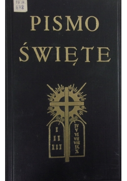 Pismo Święte. Stary Testament, Tom I-II,  1926 r.