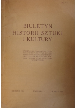 Biuletyn historii sztuki i kultury Nr 1/2, 1946r.
