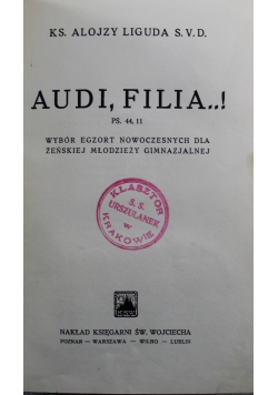 Audi Filia 1934 r.