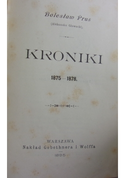 Kroniki, 1895 r.