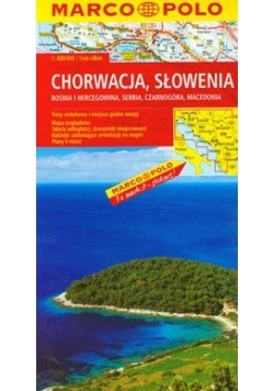 Chorwacja, Słowenia mapa drogowa 1:800 000 Marco Polo