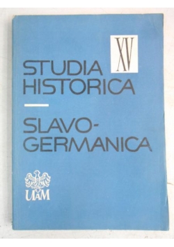 Studia Historica. Slavo-germanica, tom XV