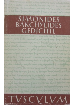 Symonides Bakchylides Gedichte