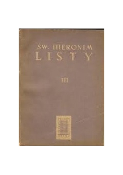 Św.Hieronim Listy