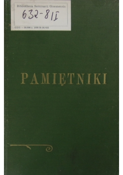 Pamiętniki ,ok 1910r.