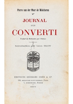 Journal d'un converti