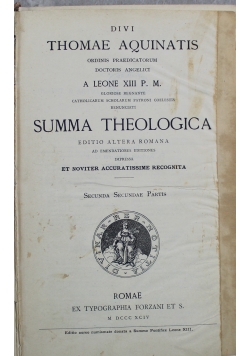Summa theologica 1984