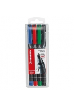Foliopis OHP M mix kolorów (4szt) STABILO