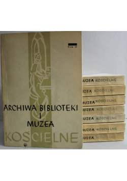 Archiwa biblioteki i muzea kościelne 8 tomów