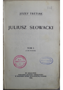Juliusz Słowacki 1904 r