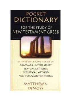 Pocket dictionary for the study of new testament greek