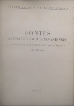 Fontes Archaeologici Posnanienses vol.XIX