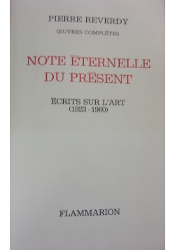 Note Eternelle du Present