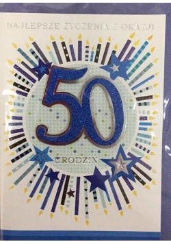 Karnet urodziny B6 Premium 65 + koperta