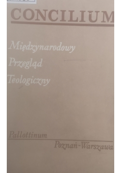 Concilium. Międzynarodowy przegląd teologiczny