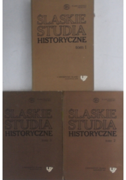 Śląskie studia historyczne tom 1 do 3