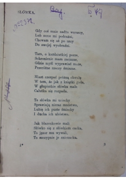 Słówka, ok.1925 r.