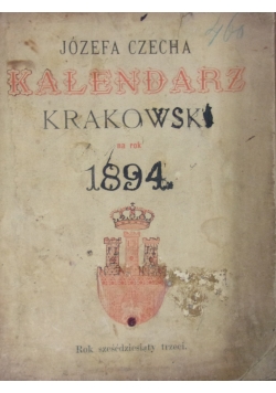 Kalendarz Krakowski na rok 1894,1894r.