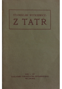 Z Tatr, 1907 r.