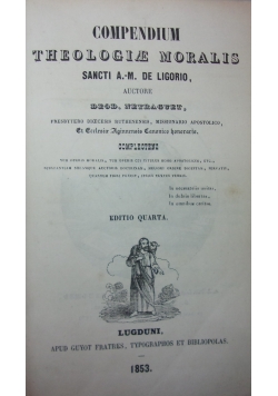 Compendium Theologiae Moralis, 1853 r.