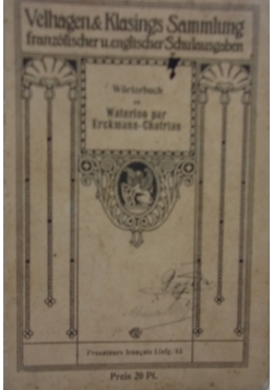 Worterbuch zu Waterloo par  Erckmann - Chatrian