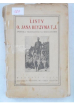 Listy o. Jana Beyzyma apostoła trędowatych na Madagaskarze, 1927 r.