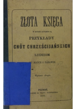 Złota księga, 1870 r.