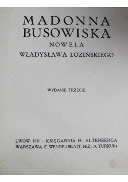 Madonna Busowiska  1911 r.