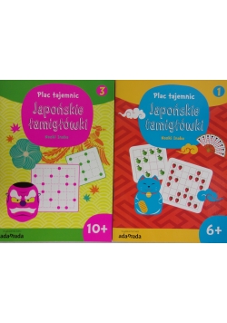Japońskie łamigłówki,  zestaw książek 1 i 3