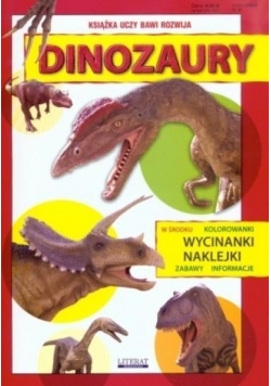 Wycinanki, kolorowanki i naklejki. Dinozaury
