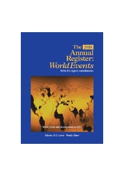 The 2018  Annual Register: World Events, Nowa