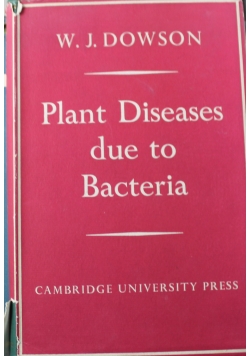 Plant Diseases due to Bacteria