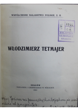 Włodzimierz Tetmajer 1911 r.