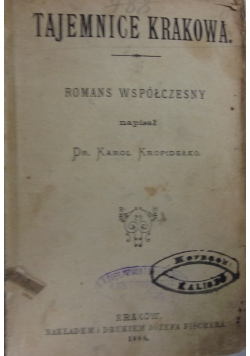 Tajemnice Krakowa, 1888 r.