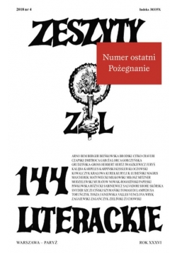 Zeszyty Literackie 144 Nowa