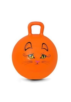 Piłka skacząca Kitty 45cm pomarańczowa