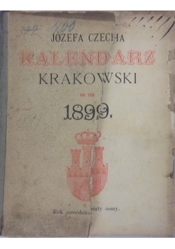 Kalendarz Krakowski na rok 1899, 1899 r.