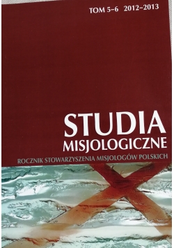 Studia misjologiczne tom 5- 6