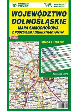 Województwo Dolnośląskie 1:220 000 mapa samoch.