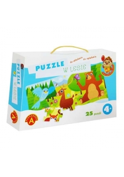Puzzle w lesie - Sówka mądra główka