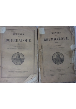 Oeuvres de Bourdaloue, zestaw 2 książek