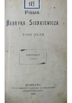 Pisma Henryka Sienkiewicza Tom XLIX 1903 r