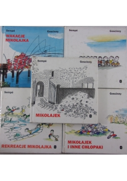 Rekreacje Mikołajka/Mikołajek ma kłopoty/Wakacje Mikołajka/Mikołajek i inne chłopaki/Mikołajek, zestaw 5 książek