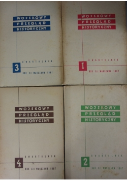 Wojskowy przegląd historyczny. Zestaw 4 książek