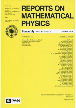 Reports on Mathematical Physics 82/2 Polska